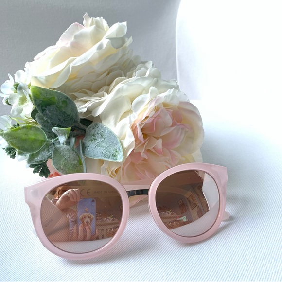 J. Crew Accessories - J.Crew Pink Sunglasses w/ Mirrored Lenses